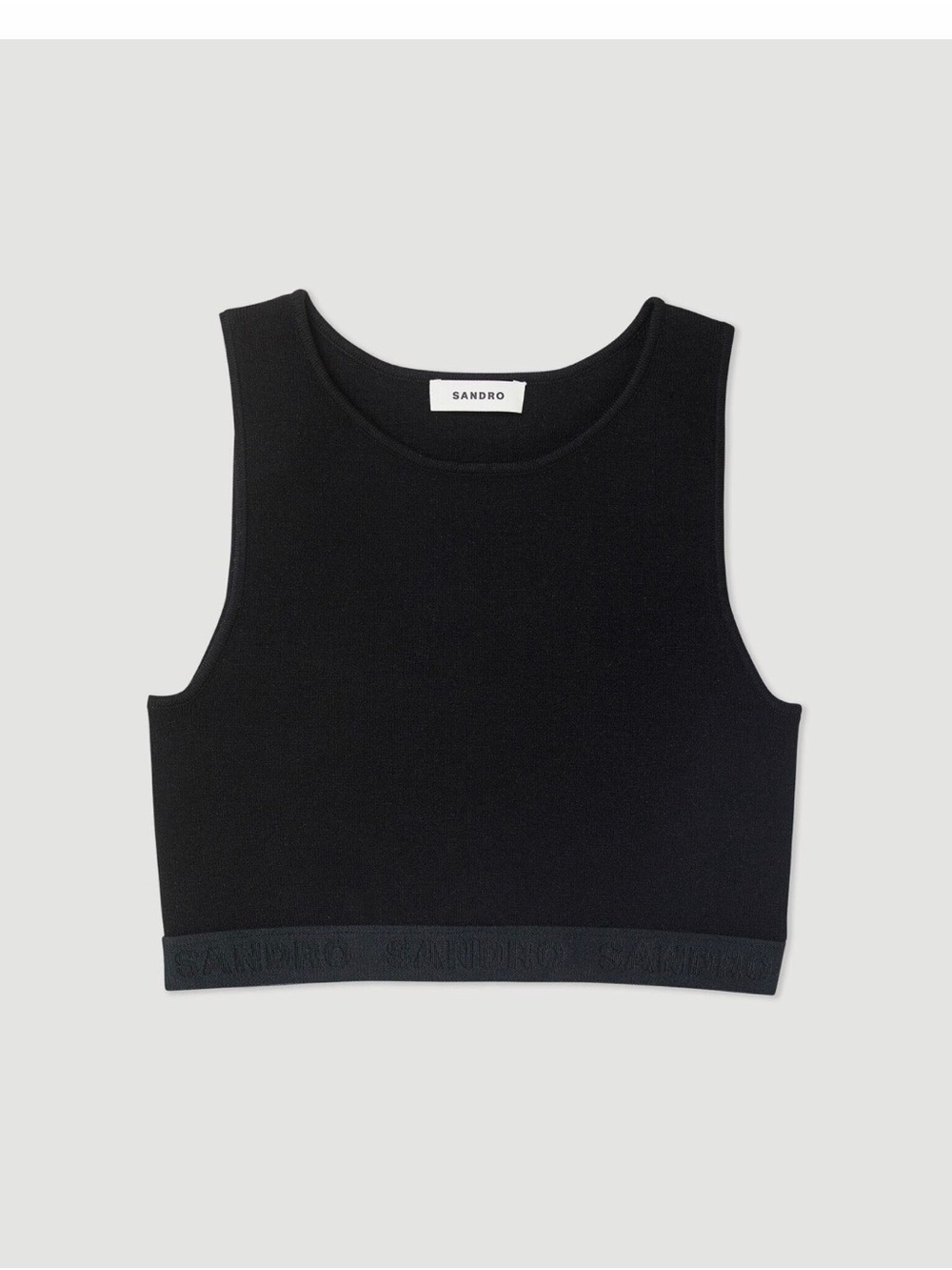 Sandro Knit Crop Top